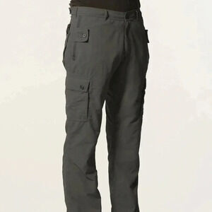 Clothing Arts Pick-Pocket Proof Mens Green Adventure Travel Pants 42x30